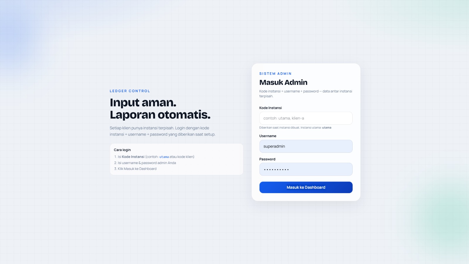 Admin Transaksi Harian