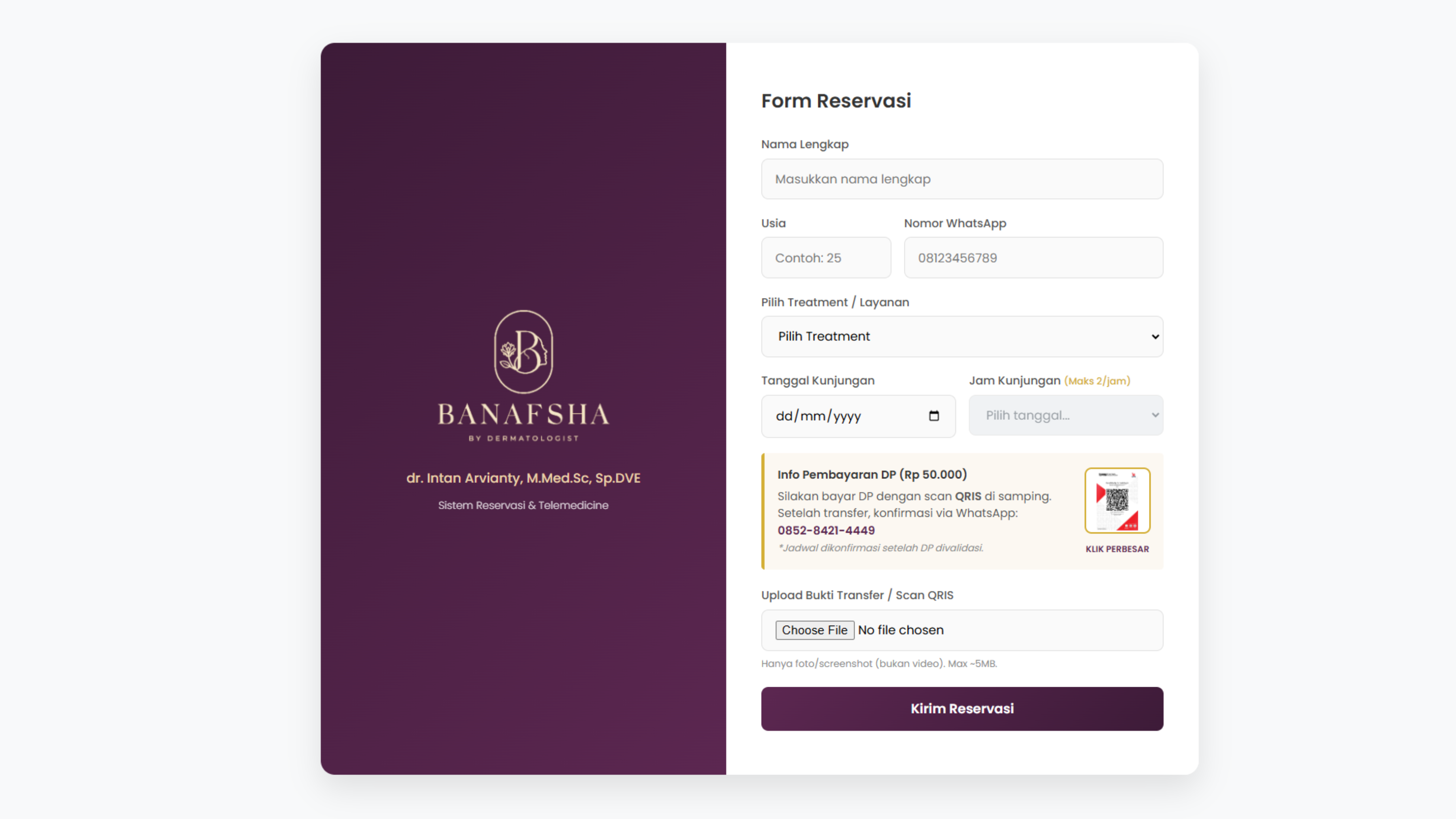 Web Reservasi Layanan