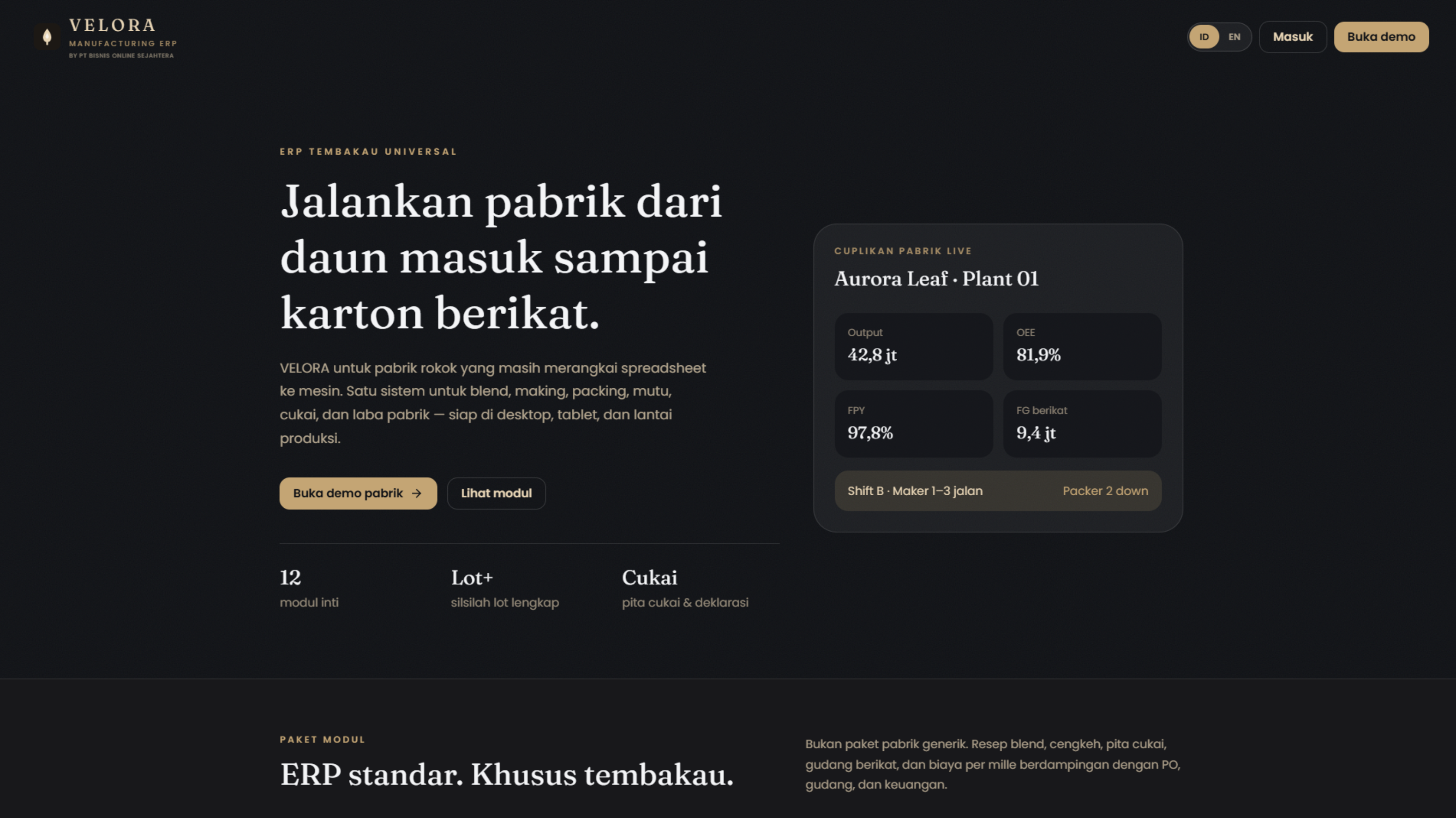ERP Operasional Produksi